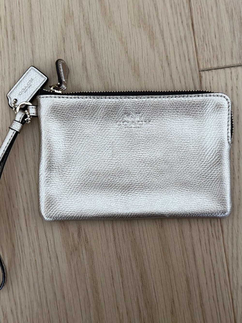 Coach Metallic NOT SLIVER Wristlet Wallet